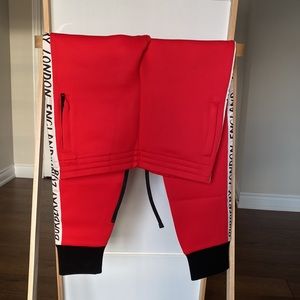 burberry stripe detail jersey sweatpants kids